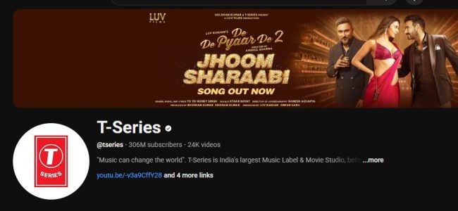 t-series on youtube