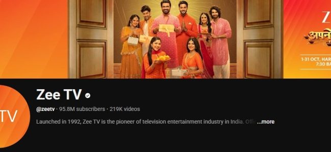 zee tv on youtube
